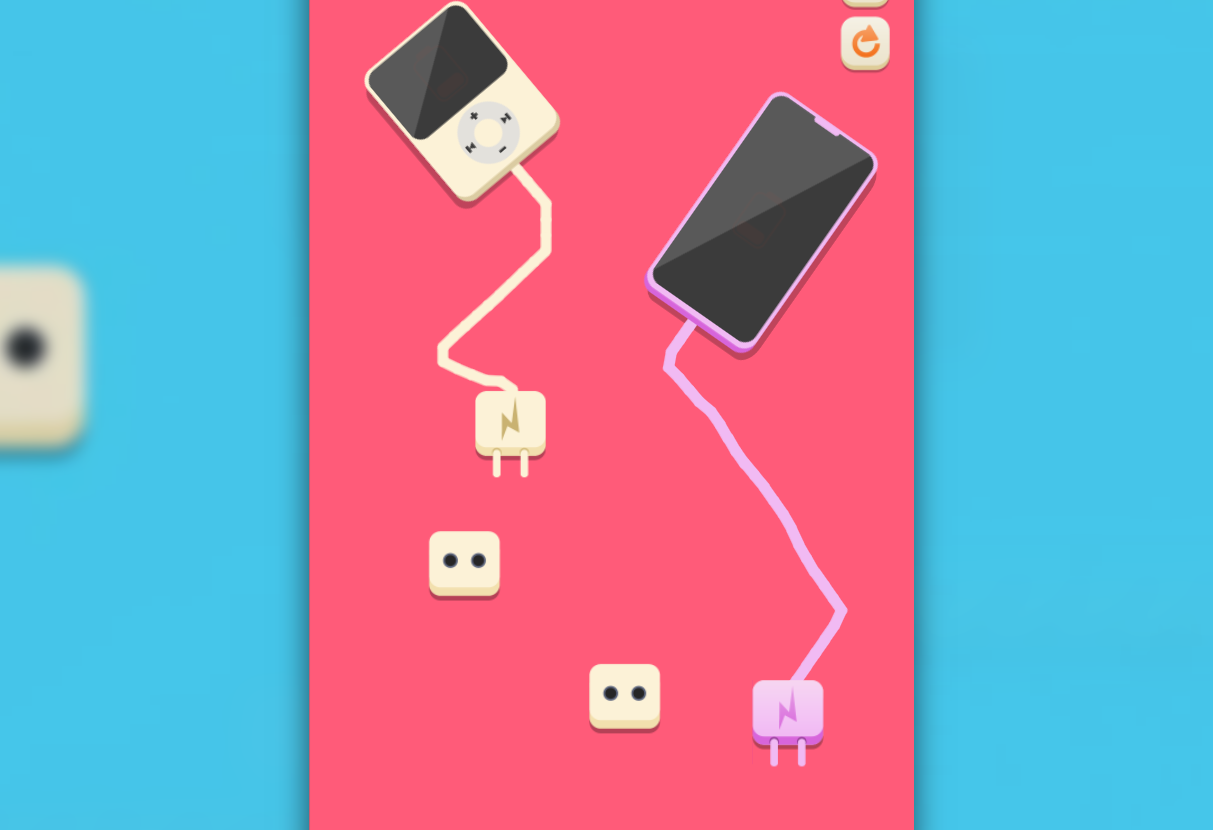 Charge Everything Screenshot illustrating a connection puzzle